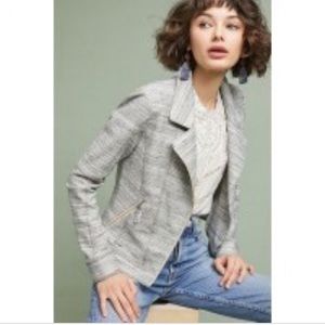 Anthropologie Easy Moto cotton knit Jacket